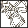 Zentangle pattern: Tri-po