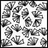 Zentangle pattern: Triadz