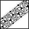 Zentangle pattern: Trimond