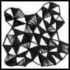 Zentangle pattern: Tringle