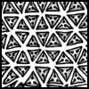 Zentangle pattern: Tripoli
