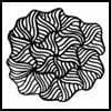 Zentangle pattern: Trix. Image © Linda Farmer and TanglePatterns.com. ALL RIGHTS RESERVED. You may use this image for your personal non-commercial reference only. The unauthorized pinning, reproduction or distribution of this copyrighted work is illegal.