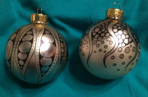 Tutorial on tangled ornaments by CZT Anna Houston