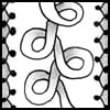 Zentangle pattern: Twistee. Image © Linda Farmer and TanglePatterns.com. ALL RIGHTS RESERVED. You may use this image for your personal non-commercial reference only. The unauthorized pinning, reproduction or distribution of this copyrighted work is illegal.