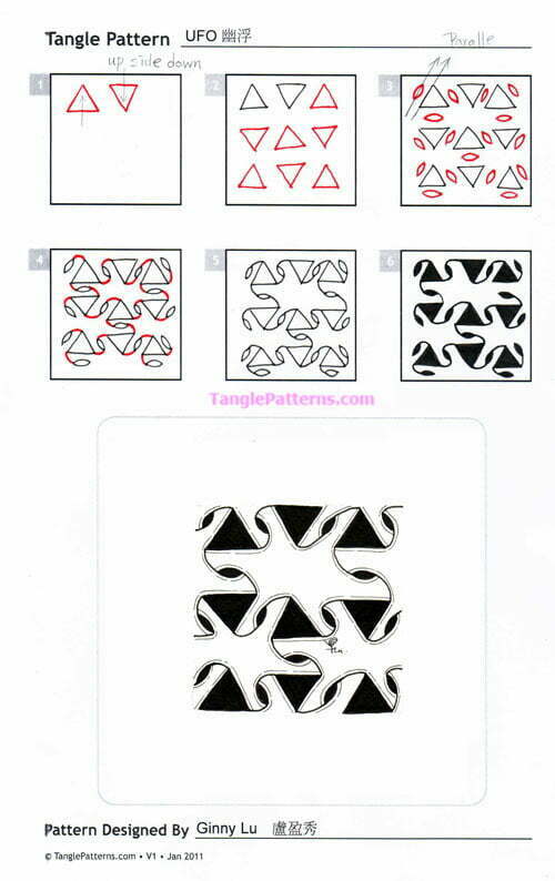 How to draw UFO « TanglePatterns.com