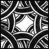 Zentangle pattern: Umble. Image © Linda Farmer and TanglePatterns.com. ALL RIGHTS RESERVED. You may use this image for your personal non-commercial reference only. The unauthorized pinning, reproduction or distribution of this copyrighted work is illegal.. Image © Linda Farmer and TanglePatterns.com