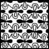 Zentangle pattern: Unbatz. Image © Linda Farmer and TanglePatterns.com. ALL RIGHTS RESERVED. You may use this image for your personal non-commercial reference only. The unauthorized pinning, reproduction or distribution of this copyrighted work is illegal.