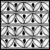 Zentangle pattern: Up n Down