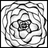 Zentangle pattern: Urura. Image © Linda Farmer and TanglePatterns.com. ALL RIGHTS RESERVED. You may use this image for your personal non-commercial reference only. The unauthorized pinning, reproduction or distribution of this copyrighted work is illegal.