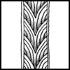 Zentangle pattern: V-Braid. Image © Linda Farmer and TanglePatterns.com. ALL RIGHTS RESERVED. You may use this image for your personal non-commercial reference only. The unauthorized pinning, reproduction or distribution of this copyrighted work is illegal.