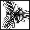 Zentangle pattern: Veezy. Image © Linda Farmer and TanglePatterns.com. ALL RIGHTS RESERVED. You may use this image for your personal non-commercial reference only. The unauthorized pinning, reproduction or distribution of this copyrighted work is illegal.