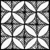 Zentangle pattern: Vercut. Image © Linda Farmer and TanglePatterns.com
