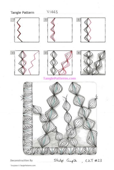 How to draw VIBES « TanglePatterns.com