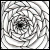 Zentangle pattern: Voxter. Image © the artist and TanglePatterns.com. ALL RIGHTS RESERVED. You may use this image for your personal non-commercial reference only. The unauthorized pinning, reproduction or distribution of this copyrighted work is illegal.