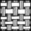 Zentangle pattern: W2 (Warp & Weft)