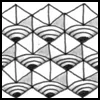 Zentangle pattern: Sonnenkristall/Sun Crystal. Zentangle pattern: Erntedanke/Thanksgiving. Image © Linda Farmer and TanglePatterns.com. ALL RIGHTS RESERVED. You may use this image for your personal non-commercial reference only. The unauthorized pinning, reproduction or distribution of this copyrighted work is illegal.