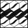 Zentangle pattern: Wabenwelle/Honeycomb Wave. Image © Linda Farmer and TanglePatterns.com. ALL RIGHTS RESERVED. You may use this image for your personal non-commercial reference only. The unauthorized pinning, reproduction or distribution of this copyrighted work is illegal.