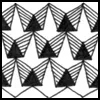 Zentangle pattern: Schwarm/Swarm. Image © Linda Farmer and TanglePatterns.com. ALL RIGHTS RESERVED. You may use this image for your personal non-commercial reference only. The unauthorized pinning, reproduction or distribution of this copyrighted work is illegal.