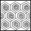 Zentangle pattern: Wabenspiralen/Honeycomb Spirals. Image © Linda Farmer and TanglePatterns.com. ALL RIGHTS RESERVED. You may use this image for your personal non-commercial reference only. The unauthorized pinning, reproduction or distribution of this copyrighted work is illegal.