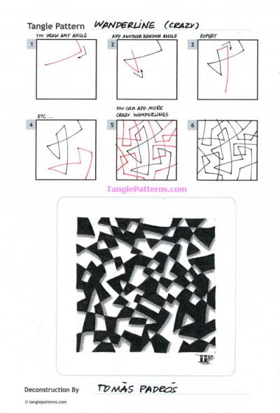 How to draw WANDERLINE « TanglePatterns.com