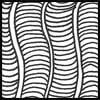 Zentangle pattern: WAVES