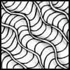 Zentangle pattern: Waves. Image © Linda Farmer and TanglePatterns.com. ALL RIGHTS RESERVED. You may use this image for your personal non-commercial reference only. The unauthorized pinning, reproduction or distribution of this copyrighted work is illegal.