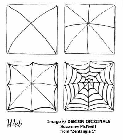 How to draw Suzanne McNeill's Zentangle pattern: Web