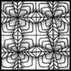 Zentangle pattern: Webb2. Image © Linda Farmer and TanglePatterns.com. ALL RIGHTS RESERVED. You may use this image for your personal non-commercial reference only. The unauthorized pinning, reproduction or distribution of this copyrighted work is illegal.