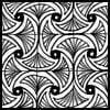 Zentangle pattern: Well. Image © Linda Farmer and TanglePatterns.com. ALL RIGHTS RESERVED. You may use this image for your personal non-commercial reference only. The unauthorized pinning, reproduction or distribution of this copyrighted work is illegal.