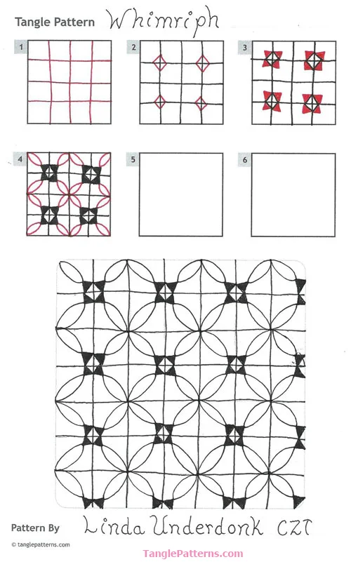 Zentangle pattern: Whimriph. Image © Linda Underdonk and TanglePatterns.com. ALL RIGHTS RESERVED. You may use this image for your personal non-commercial reference only. The unauthorized reproduction or distribution (including pinning) of this copyrighted work is illegal. Zentangle pattern: Whimriph. Image © Linda Underdonk and TanglePatterns.com. ALL RIGHTS RESERVED. You may use this image for your personal non-commercial reference only. The unauthorized reproduction or distribution (including pinning) of this copyrighted work is illegal.