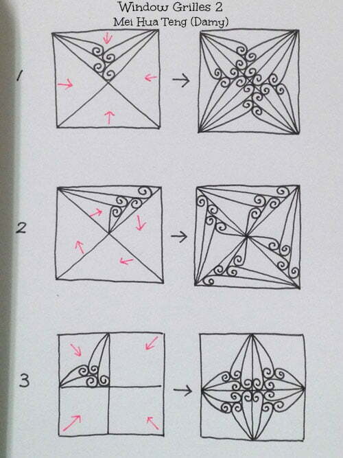 How to draw WINDOW GRILLES by Damy (Damy Teng) 