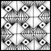 Zentangle pattern: Windsor. Image © Linda Farmer and TanglePatterns.com. ALL RIGHTS RESERVED. You may use this image for your personal non-commercial reference only. The unauthorized pinning, reproduction or distribution of this copyrighted work is illegal.