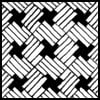 Zentangle pattern: Wisket