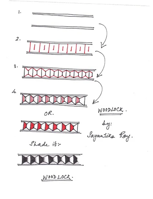 How to draw WOODLOCK by Sayantika Ray