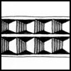 Zentangle pattern: Woodlock