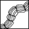 Zentangle pattern: Worms