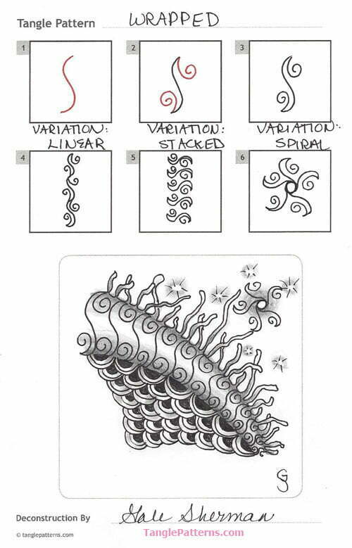 How to draw WRAPPED « TanglePatterns.com