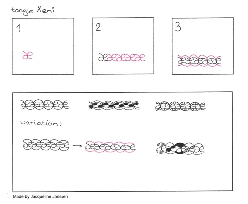 How to draw XENI by Jacqueline Janssen