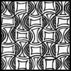 Zentangle pattern: Xenso