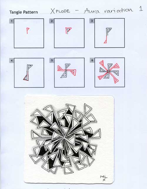 How to draw XPLODE by Margareet McKerihan