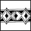 Zentangle pattern: Xs. Image © Linda Farmer and TanglePatterns.com. ALL RIGHTS RESERVED. You may use this image for your personal non-commercial reference only. The unauthorized pinning, reproduction or distribution of this copyrighted work is illegal.