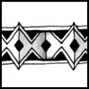 Zentangle pattern: Xs. Image © Linda Farmer and TanglePatterns.com. ALL RIGHTS RESERVED. You may use this image for your personal non-commercial reference only. The unauthorized pinning, reproduction or distribution of this copyrighted work is illegal.
