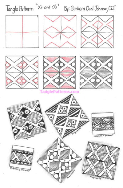 How to draw X’S AND O’S « TanglePatterns.com