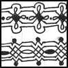 Zentangle pattern: XYP (zip)