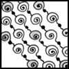 Zentangle pattern: Y. Image © Linda Farmer and TanglePatterns.com. ALL RIGHTS RESERVED. You may use this image for your personal non-commercial reference only. The unauthorized pinning, reproduction or distribution of this copyrighted work is illegal.