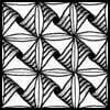 Zentangle pattern: Yew-Dee