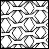 Zentangle pattern: Yloque. Image © Linda Farmer and TanglePatterns.com. ALL RIGHTS RESERVED. You may use this image for your personal non-commercial reference only. The unauthorized pinning, reproduction or distribution of this copyrighted work is illegal.