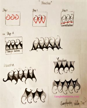 How to draw YOUDOO « TanglePatterns.com