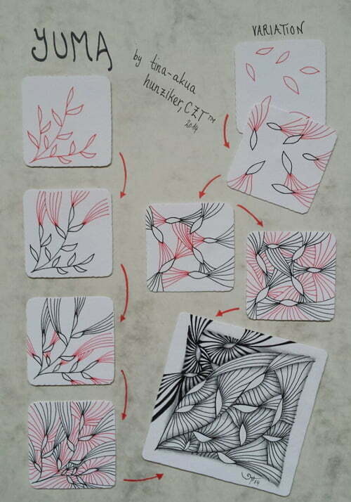 How to draw YUMA by CZT Tina Hunziker