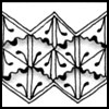 Zentangle pattern: Yurin. Image © Linda Farmer and TanglePatterns.com. ALL RIGHTS RESERVED. You may use this image for your personal non-commercial reference only. The unauthorized pinning, reproduction or distribution of this copyrighted work is illegal.